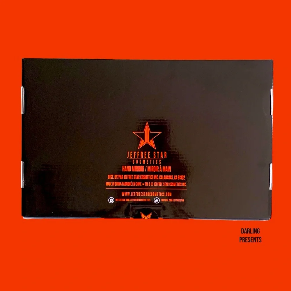 Jeffree Star Limited Edition Hand Mirror Unisex Color Black & Orange